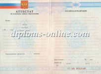 Аттестат 9 классов 2010-2013